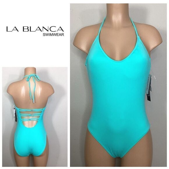 New. La Blanca aquamarine swimsuit. Size 10. Retails $129 - Picture 1 of 8